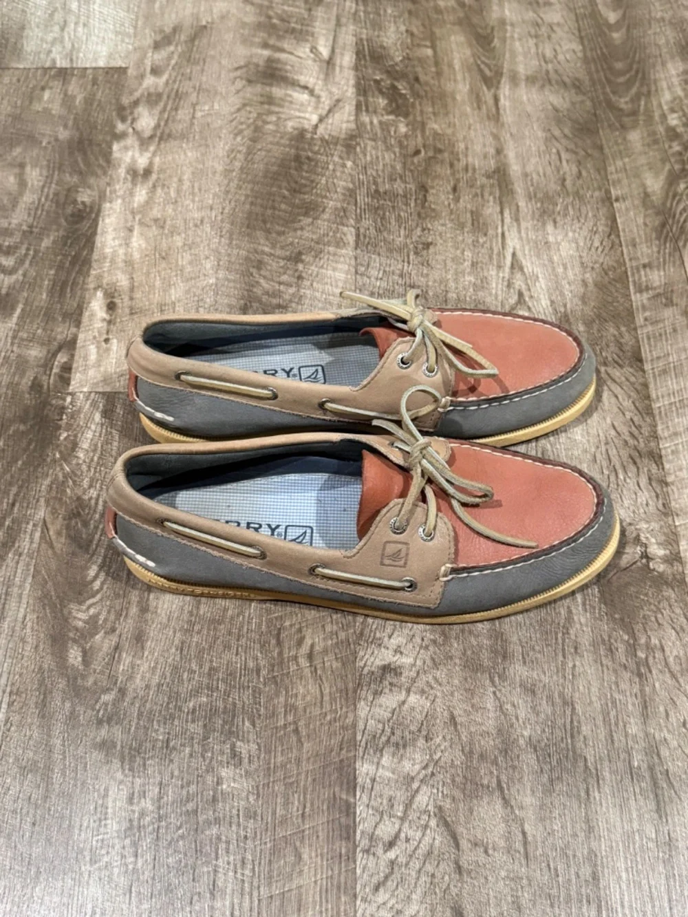SPERRY Top Sider Multi-Color Leather Boat Shoe 9.5M